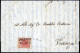 Cover 1851, Lettera Da Padova Del 18.8 Per Vicenza Affrancata Con 15 Cent. Rosso Vermiglio Intenso I Tipo Carta A Coste  - Lombardo-Vénétie