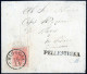 Cover Pellestrina, (SD S.d. Punti 10) Lettera Del 16.11.1859 Per Padova Affrancata Con 15 Cent. Rosso III Tipo Carta A M - Lombardy-Venetia