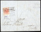 Cover Primolano, (R S.d. Punti R3), Lettera Del 13.1.1851 Per Trento Affrancata Con 15 Cent. Rosso I Tipo Carta A Mano ( - Lombardo-Vénétie