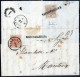 Cover Viadana, (C1 + RACC. Punti 4+10), Lettera Raccomandata Del 9.9.1856 Per Mantova Affrancata Con 15 Cent. Rosso Verm - Lombardo-Venetien