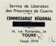 F.6744  GUERRE 1939 1945  WORLD WAR 2PRISONNIERS DE GUERRE LIBERATION ADMINISTRATION TOURS V.HISTORIQUE - Documents Historiques