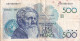 BILLETE DE BELGICA DE 500 FRANCS DEL AÑO 1986 DIFERENTES FIRMAS (BANKNOTE) - 500 Francs