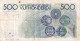 BILLETE DE BELGICA DE 500 FRANCS DEL AÑO 1986 DIFERENTES FIRMAS (BANKNOTE) - 500 Francos