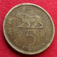 Congo Belgian 5 Francs 1936  Belgish  #2 - Autres & Non Classés