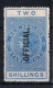 NZ 1911 2sh Blue Official LHM Sc O38 #ZZ01 - Service