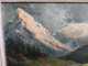 Delcampe - Tableau Paysage De Montagne Signé Paul Wolf - Oelbilder