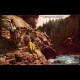 Vereinigte Staaten Lith: Ansichtskarte  | Indianer, Squaw, Canyon | Amerika - Parques Nacionales USA