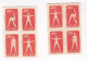 Chine 1952 Bloc Radio Gymnastique, ERREUR, ERROR, Impression Inversée  N° 30 - 31 32 - 33 - Unused Stamps