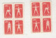 Chine 1952 Bloc Radio Gymnastique, ERREUR, ERROR, Impression Inversée  N° 30 - 31 32 - 33 - Ongebruikt