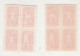 Chine 1952 Bloc Radio Gymnastique, ERREUR, ERROR, Impression Inversée  N° 30 - 31 32 - 33 - Unused Stamps