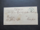 Altdeutschland Hannover Blauer Stempel K2 Tostedt Nach Hollenstedt Und Rücks. Blauer Stempel Ra2 Buxtehude - Hanover