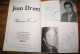 8 Autographes Artistes Lyrique Programme Théatre De Rouen Saison 1988-89 - Singers & Musicians