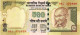 INDIA  P99c4 500 RUPEES 2007  #0EL  Signature 19 Letter R     UNC - Inde
