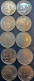 FRANCE - Lot De 10 X 100F Cochet  - 1954-1954B-1955-1955B-1956B-1957-1957B-1958-1958B - 100 Francs