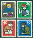 1974 Intl Youth Work,brick,microscope,folklore,learning,Germany,Mi.800,MNH - Autres & Non Classés