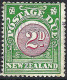 NEW ZEALAND 1926 KGV 2d Carmine & Green Postage Due SGD31 Used - Ongebruikt