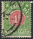 NEW ZEALAND 1928 KGV 1d Rose & Pale Yellow-Green Postage Due SGD34 Used - Oblitérés