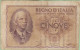 Italie - Billet De 5 Lire - Vittorio Emanuele III - 1940 - P28 - Italië– 5 Lire