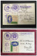 RUSSIE 1914 2 Cartes De Moscou Pour Paris Redirigée à Boulogne S/mer Vignette Et Cachet Congrès Esperanto - Brieven En Documenten