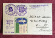 RUSSIE 1914 2 Cartes De Moscou Pour Paris Redirigée à Boulogne S/mer Vignette Et Cachet Congrès Esperanto - Briefe U. Dokumente