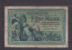 GERMANY - 1904 5 Mark Circulated Banknote As Scans - 5 Mark