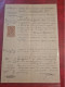 TIMBRE DIMENSION CERTIFICAT DE NON INSCRIPTION HYPPOTHEQUE 1891 - Fiscaux