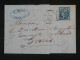 DC10 FRANCE   BELLE LETTRE  RARE   1871 ST CALAIS A PARIS  +EMISSION DE BORDEAUX   +++ - 1870 Ausgabe Bordeaux