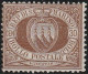 Lotto 363 San Marino  1877 - 30 C. Bruno N. 6. Cat. € 1800,00. Cert. Oliva. MNH - Nuevos