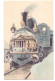 CP Bruxelles Train Locomotive Bourse X. Sager Edition V. G. Carte Non Circulée - Chemins De Fer, Gares