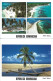 3 Cartes Postales: REPUBLICA DOMINICANA: Punta Cana, Somonâ, Isla Saona. - Dominican Republic