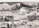 D5933) BERWANG In Tirol - Verschneite Ansichten - Mehrbild Mit Kirche Häusern U. Skifahrern 1957 - Berwang