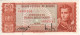 BOLIVIA  50 Pesos Boliviano  P162   Dated  	 L. 13.07.1962       ( Antonio José De Sucre + Sun Gate At Back ) - Bolivia