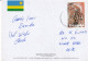 RWANDA-CAMPING FARM VIEW VIEW-USED POSTCARD --RWANDA POSTMARK- - Rwanda