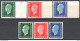 Francia 1945 Marianna Du Lac Non Emessi / Not Issued Unif.701A/F **/MNH VF - 1944-45 Maríanne De Dulac