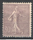 Francia 1903 Unif.133 **/MNH VF/F - 1903-60 Säerin, Untergrund Schraffiert