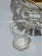 -RARE ANCIEN ENCRIER CRISTAL GODRONS Essuie-plumes GD Baccarat? PORTE PLUME    E - Encriers