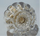 Delcampe - -RARE ANCIEN ENCRIER CRISTAL GODRONS Essuie-plumes GD Baccarat? PORTE PLUME    E - Calamai