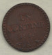 FRANCE - 1 CENTIME 1848 AUNC - 1 Centime