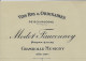 VINS GRAND VIN DE BOURGOGNE 1908  Signé Vente De Vin 24 Pieces Bon Vin Chambolle Musigny  « Modot Fauconney » >  Bordeau - 1900 – 1949