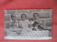 Black Americana  Children With Doll & Cat. South Africa.   .    Ref 6212 - Black Americana