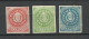 FAUX ARGENTINA 1862 Michel 5 - 7 (*) Fake Alte Fälschungen - Unused Stamps