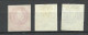 FAUX ARGENTINA 1862 Michel 5 - 7 (*) Fake Alte Fälschungen - Unused Stamps