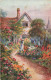 ILLUSTRATEUR NON SIGNE - Cottage - Fleurs - Carte Postale Ancienne - Before 1900