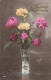 FÊTES ET VOEUX - Anniversaire - Des Fleurs Dans Une Vase - Colorisé - Carte Postale Ancienne - Compleanni