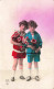 ENFANTS - Portrait - Deux Enfants Avec Un Bouquet De Fleurs - Colorisé  - Carte Postale Ancienne - Abbildungen