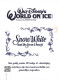 DISNEY - Disneyworld - World On Ice - Blanche Neige Et Simplet - Carte Postale - Disneyworld