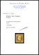 (*) N°9, 10c Bistre, Aminci, Belle Présentation. R. (certificats)  Qualité: (*)  Cote: 13500 Euros - 1852 Luis-Napoléon