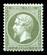 ** N°19, 1c Vert-olive, Fraîcheur Postale, Bon Centrage. SUP (certificat)  Qualité: ** - 1862 Napoleon III