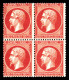 ** N°24, 80c Rose En Bloc De Quatre, Fraîcheur Postale. SUP. R. (signé/certificat)  Qualité: ** - 1862 Napoleon III