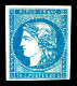 (*) N°44, 20c Bleu Type 1 Report 2, Très Bel Exemplaire. SUP. R. (signé Calves/Brun/certificat)  Qualité: (*)  Cote: 135 - 1870 Ausgabe Bordeaux